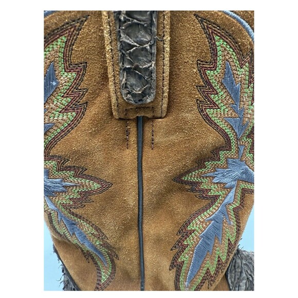 Dan Post Men's Size 9 Sea Bass Dorsal Western Square Toe Casual Boots Mid Calf - Picture 10 of 14